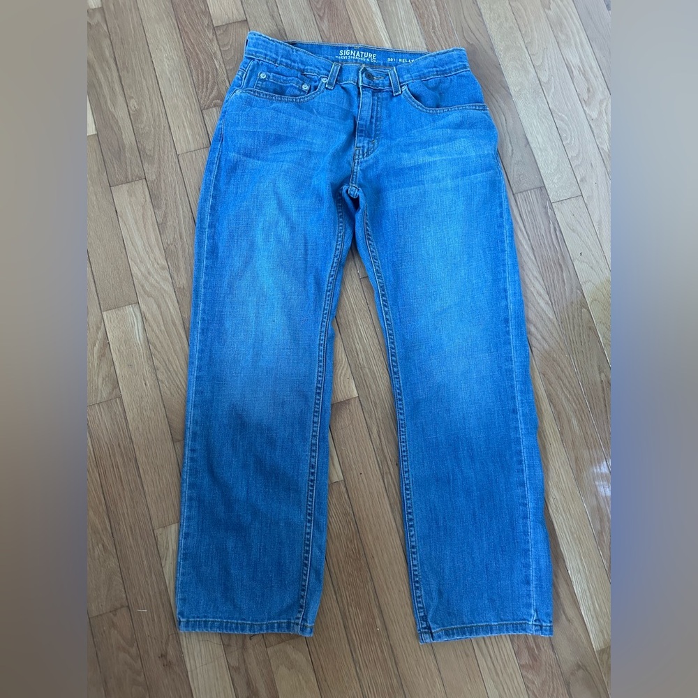 Signature by Levi Strauss Kids Blue Jeans Size 16